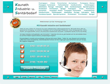 Tablet Screenshot of kis-industriebedarf.de